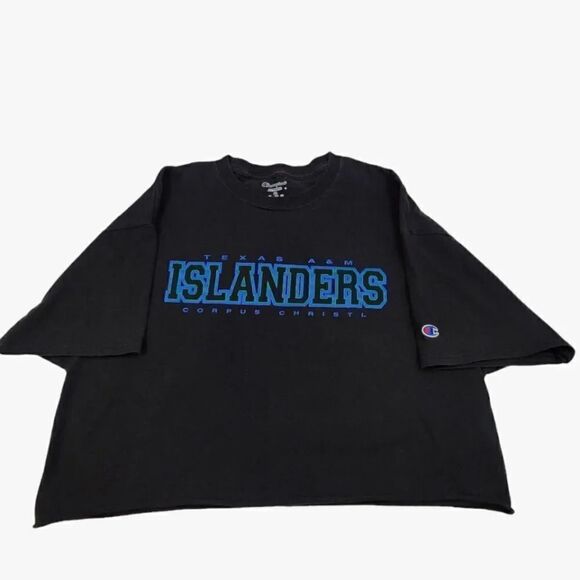 Champion Texas A&M Islanders Custom Crop Tshirt Size XL - Picture 5 of 5
